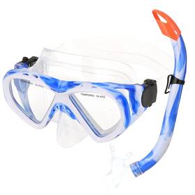 Tsmertor 727536832027 Snorkel Set Semi-dry Snorkeling Anti-leak Children Anti-fog Scuba Div Inch