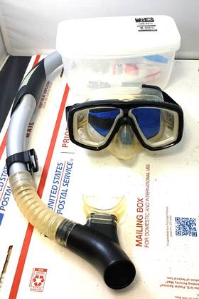 Tusa 685193410616 Tabata Platina Mask And Aqua Lung Impulse 3 Snorkel Tube Snorkeling Swimming