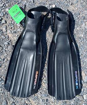 Sf-7700 Tusa Imprex Black Open Heel Fins With Shape Keepers