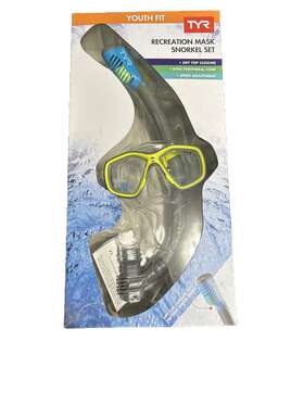 Tyr Lrecsetj-584 Recreational Swimming Mask Snorkel Set Tempered Glass - Junior