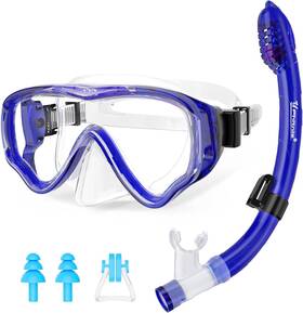 U Phitnis 313023648662 Kids Snorkel Set For Ages 4-14 - Diving Mask And Gear Children