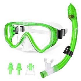 U Phitnis 797725646568 Kids Snorkel Set For Age 4-14 - Dry Top Snorkeling Gear