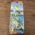 U.s. Diver Junior 6 Playseries Mask And Snorkel Set Blue Yellow Brand New