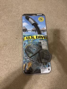 041119 U.s. Divers Adult Cozumel Del Sol Mask And Snorkel Black