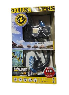 U.s. Divers 053242326414 Proflex Adult Snorkel Set With Fins Mask And - Black