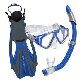 U.s. Divers 191649008622 Cozumel Dx Seabreeze Adult Snorkeling Combo Set With Adjustable Mask Snorkel