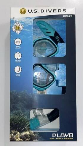 U.s Divers 191649107677 U.s. Playa Adult Snorkeling Combo - Mask And Snorkel Included Teal