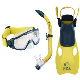 1-window U.s. Divers 191649111988 Avila Kid Ii Snorkel Set - Curved Lens Splash Guard Easy A