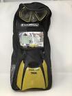 240410 U.s. Divers Yellow Fins Mask Snorkel And Bag Snorkeling Set Size Small