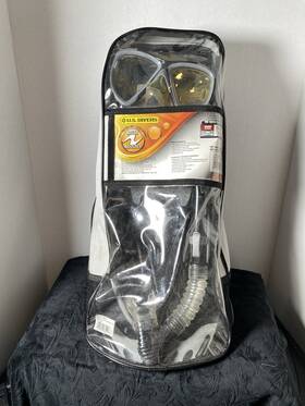 279860t U.s. Divers 27860t Adult Snorkeling Combo Set - Black Size Lg/ Xl 9-13