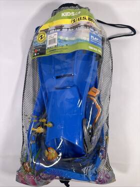 281440 U.s. Divers Coral Mask Kids Youth Snorkeling Set S/m 9-13 Shoe Size Adjustable