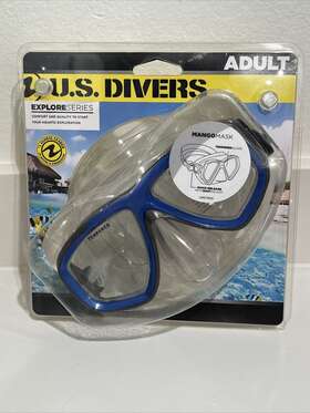 817021 U.s. Divers Explore Series Adult Mango Mask Swim Goggles Blue