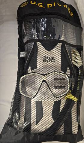 U.s. Divers 850059912058 Playa Adult Snorkel Set Mask And Fins L/xl