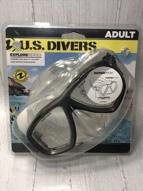 914010 U.s. Divers Explore Series Adult Mango Mask Swim Goggles Black Nip