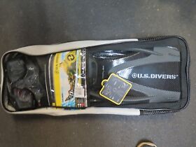 Sr188112ma-817110 U.s. Divers Adult Size Travel Ready Sideview Snorkel Set Large