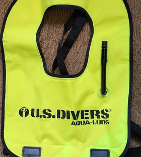 Dj01-fu U.s. Divers Aqua-lung Snorkel Vest Yellow Snorkeling