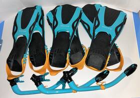 B0ccq175k2 U.s. Divers 3 Us Avila Minnow Youth Fins And Snorkel Set Teal/orange/black 1-4 Med Lot B0ccq175k2 U.s. Divers 3 Us Avila Minnow Youth Fins And Snorkel Set Teal/orange/black 1-4 Med Lot