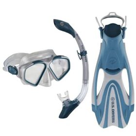 U.s. Divers Cozumel Adult Snorkel Set Anti-fog Pc Lens Easy-adjust Buckles