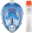 Sc3650940sm U.s. Divers Hydro Air Adult Full Face Snorkel Mask White Blue Small Medium