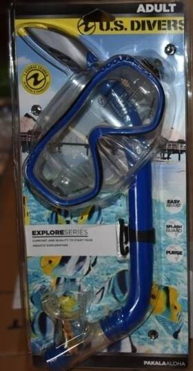 Lcs3369999cma U.s Divers U.s. Pakala Aloha Adult Mask And Snorkel Combo Explorer Dive Gear