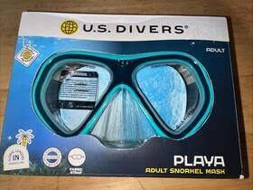 Ms2001000z U.s. Divers New Playa Adult Snorkel Mask Snorkling Teal Silicone