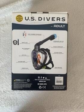 Sc4910000 U.s. Divers Ws Dryview Adult Full-face Snorkel Mask Set