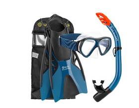 Sr2001005z U.s. Divers Playa Adult Snorkel Set L/xl Black And Blue