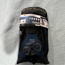 Sr2010052z U.s. Divers Playa Snorkel Set Mask Fins L/xl Blue