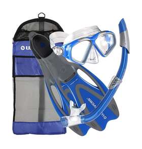 Sr2334001lxl U.s. Divers Adult Cozumel Mask/seabreeze Ii Snorkel/proflex Fins/gearbag Blue