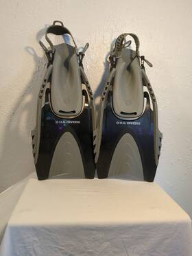 Sr259o1201xl U.s. Divers Cozumel Snorkeling Set With L /xl Fins Mask Snorkel And Bag -grayblack