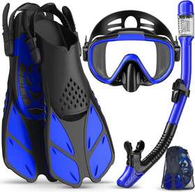 Ubekezele001 Ubekezele 445041157185 Snorkeling Gear For Adults Men Women 4 In 1 Snorkel Set With Panoramic