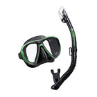 Uc-2425-bksg Unbranded Tusa Powerview Dry Mask Snorkel Combo Black 0685193462721