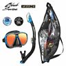 Uc-2425pmqb-fbb Tusa Powerview Adult Dry Mask And Snorkel Combo 685193486819