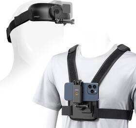 Cm027 Ulanzi Phone Chest And Head Mount Kit For Pov Sets - Hands Free Black