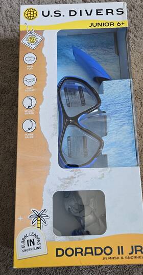 Us Divers 191649148175 U.s. Dorado Ii Jr Combo Mask Submersible Snorkel Junior 6 Nib
