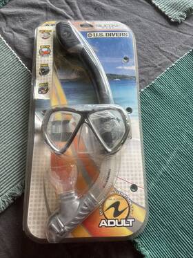 Us Divers 532242241403 U.s. Snorkel Adult Silicone Mask