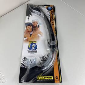 60258 Us Divers U.s. Dry Top Standard Snorkel Black Swimming Snorkeling