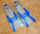 Us Divers Pivot Flex Diving Snorkeling Fins Electric Blue Gray