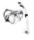 Us998037 Cressi Eyes Evolution Crystal Mask Dry Snorkel Set
