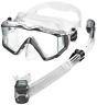 Usc400081 Cressi Panoramic Wide View Mask Dry Snorkel Kit 194773053407