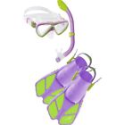 Uskb20080 Cressi Mini Bonete Mfs Set Fins Lilac Green