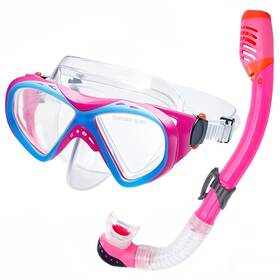 Vasolpryb 635412494576 Snorkeling Gear For Kids Snorkel Set Ages 5-15 Tempered Glass Swim