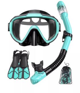 Vengreedo 294019369645 Snorkel Set With Fins For Adults Mask Gear Men And Women D