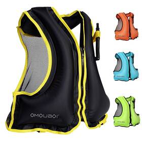 Mj0211 Vennerli Inflatable Buoyancy Vest For Water Sports - Black Adult Size Only