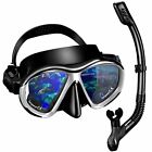 Vitetaket Snorkel Set Diving Mask With Anti-fog Tempered Glass Anti-leak Dry