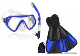 S268 Wacool Snorkeling Diving Scuba Package Set Anti-fog Mask Snorkel Fins Unisex S268 Wacool Snorkeling Diving Scuba Package Set Anti-fog Mask Snorkel Fins Unisex