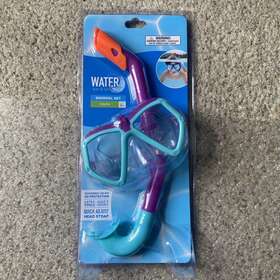 577809 Water Sun & Fun And Snorkel Set Youth Swimming Accessory Purple Blue Uv Protection
