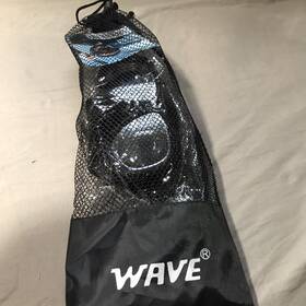 1395bk-4.5 Wave Snorkeling Spearfishing Scuba Dive Pro Mask Snorkel Set