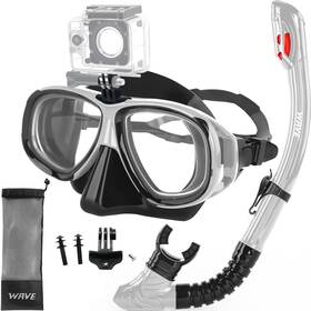 Wave 947897027533 Nearsighted Snorkel Gear Mask Set Fo