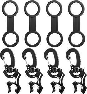 Xp-weewooday-6600 Weewooday 8 Pcs Scuba Diving Snorkel Keeper Double Bcd Hose Clip With Snap